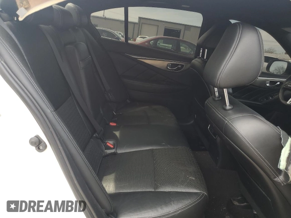 2020 Infiniti Q50 Luxe with VIN JN1EV7AR2LM254113, listed as a Copart auction lot 53379655 with 56,099 mi miles and Salvage title. Bid and sale history available at DreamBid. Image 10.