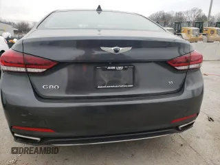 2018 Genesis G80 3.8L with VIN KMHGN4JE2JU223020, listed as a Copart auction lot 36755974 with 132,785 mi miles and . Bid and sale history available at carsss.com. Image 6.
