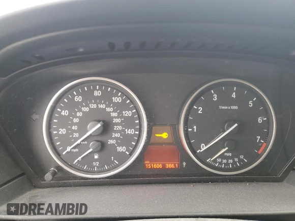 2010 BMW 5 Series 528i xDrive with VIN WBANV1C50AC445193, listed as a Copart auction lot 48023985 with 151,606 mi miles and Salvage Title. Bid and sale history available at carsss.com. Image 9.