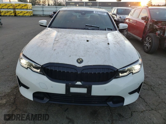 2022 BMW 3 Series 330i xDrive with VIN 3MW5R7J06N8C49660, listed as a Copart auction lot 83515904 with 33,966 mi miles and Salvage Title. Bid and sale history available at carsss.com. Image 5.