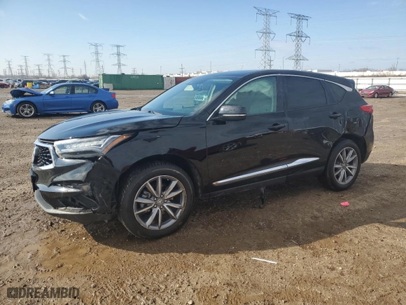 2020 Acura RDX w/Technology Pkg with VIN 5J8TC2H53LL010963, listed as a Copart auction lot 48464955 with 40,053 mi miles and Salvage Title. Bid and sale history available at carsss.com. Image 1.