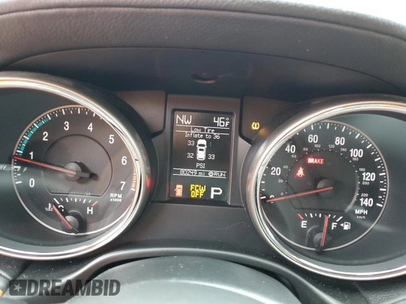 2013 Jeep Grand Cherokee Overland with VIN 1C4RJFCT6DC586933, listed as a Copart auction lot 78383184 with 80,249 mi miles and Salvage Title. Bid and sale history available at carsss.com. Image 9.