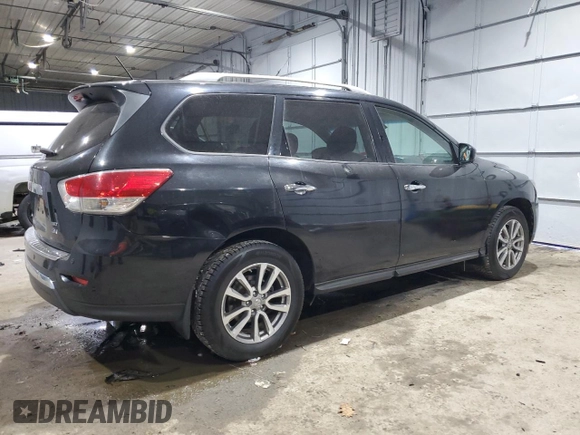 2015 Nissan Pathfinder SV with VIN 5N1AR2MM0FC709789, listed as a Copart auction lot 88716725 with 61,780 mi miles and Clean title. Bid and sale history available at DreamBid. Image 3.