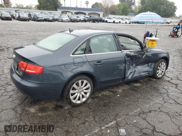 2010 Audi A4 2.0T Premium Plus with VIN WAUFFAFL1AN032005, listed as a Copart auction lot 46853285 with 104,316 mi miles and Salvage Title. Bid and sale history available at carsss.com. Image 3.