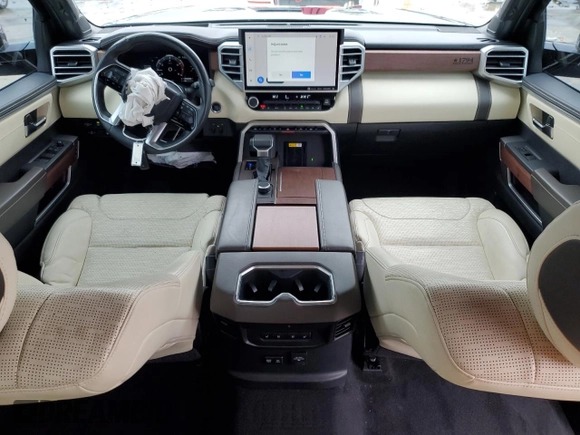 2022 Toyota Tundra 1794 Edition with VIN 5TFMA5DB1NX004452, listed as a Copart auction lot 43456365 with 37,191 mi miles and Salvage title. Bid and sale history available at DreamBid. Image 8.