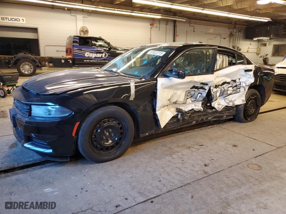 2020 Dodge Charger Police with VIN 2C3CDXKT2LH235215, listed as a Copart auction lot 87822215 with 0 mi miles and Salvage Title. Bid and sale history available at carsss.com. Image 1.