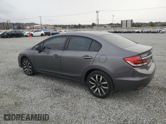 2015 Honda Civic Sedan EX-L with VIN 2HGFB2F9XFH528723, listed as a Copart auction lot 45241585 with 190,630 mi miles and Salvage Title. Bid and sale history available at carsss.com. Image 2.