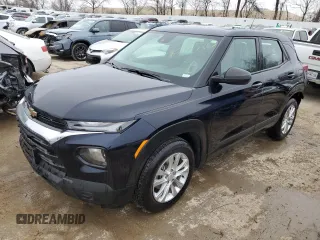 2021 Chevrolet TrailBlazer LS with VIN KL79MMS21MB086136, listed as a Copart auction lot 82045263 with 27,163 mi miles and Salvage Title. Bid and sale history available at DreamBid. Image 1.