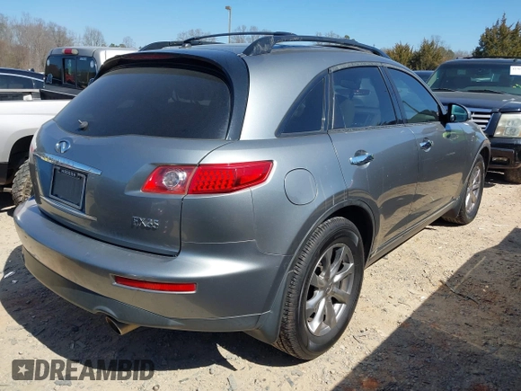 2007 Infiniti FX35 with VIN JNRAS08W47X209623, listed as a IAAI auction lot 41784962 with 196,589 mi miles. Bid and sale history available at carsss.com. Image 4.