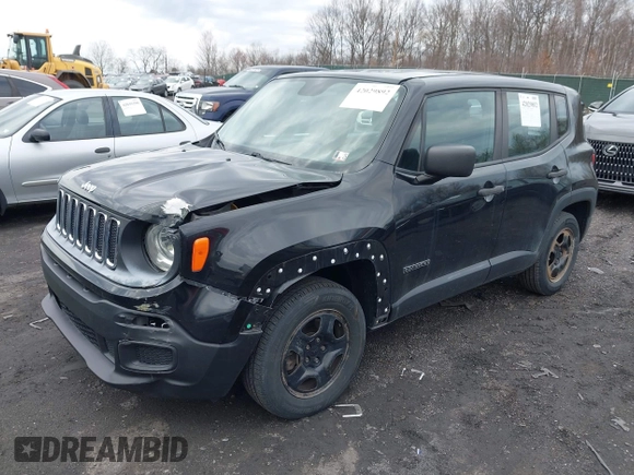 2015 Jeep Renegade Sport with VIN ZACCJBAT6FPB48168, listed as a IAAI auction lot 42029892 with 167,627 mi miles and . Bid and sale history available at DreamBid. Image 2.