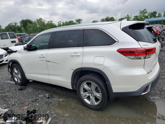 2019 Toyota Highlander Limited with VIN 5TDDZRFH7KS968833, listed as a Copart auction lot 54575595 with 125,176 mi miles and Salvage title. Bid and sale history available at DreamBid. Image 2.