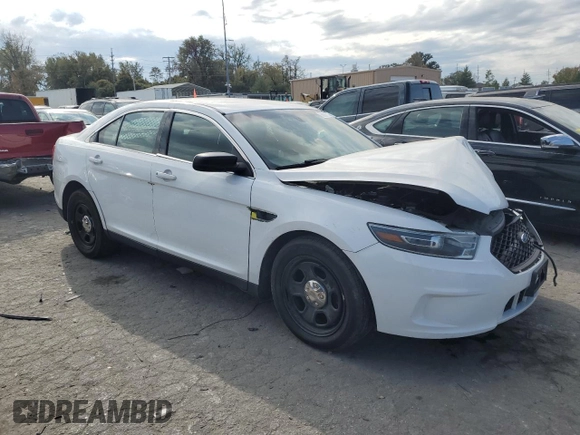 2017 Ford Police Interceptor with VIN 1FAHP2L83HG145067, listed as a Copart auction lot 76990514 with 112,165 mi miles and Salvage title. Bid and sale history available at DreamBid. Image 4.