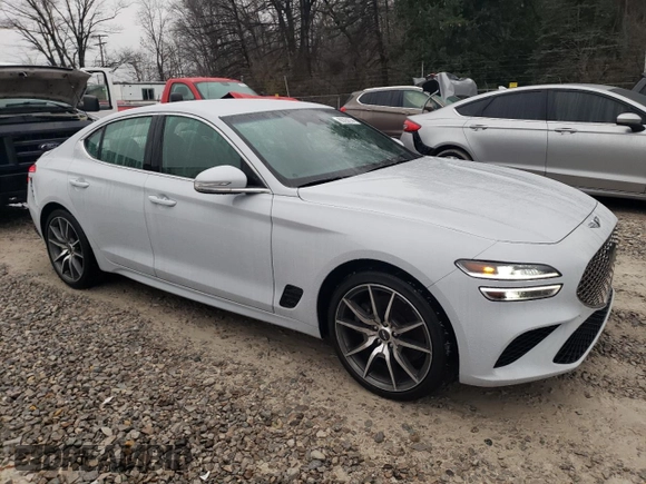 2023 Genesis G70 3.3T with VIN KMTG54TE7PU107887, listed as a Copart auction lot 80254334 with 24,294 mi miles and Salvage Title. Bid and sale history available at DreamBid. Image 4.