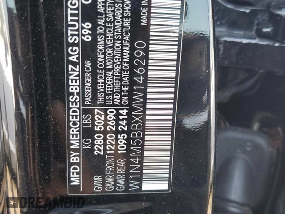 2021 Mercedes-Benz GLB with VIN W1N4M5BBXMW146290, listed as a Copart auction lot 71862324 with 38,637 mi miles and Salvage Title. Bid and sale history available at carsss.com. Image 13.