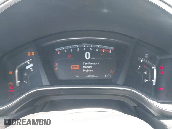 2019 Honda CR-V EX with VIN 5J6RW1H5XKA044056, listed as a IAAI auction lot 41856217 with 92,552 mi miles. Bid and sale history available at carsss.com. Image 7.