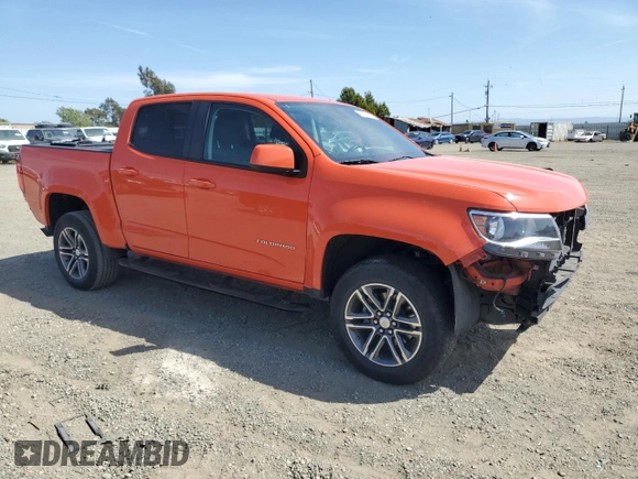 2021 Chevrolet Colorado 2WD LT with VIN 1GCGSCEN4M1144925, listed as a Copart auction lot 54852425 with 50,874 mi miles and Salvage title. Bid and sale history available at DreamBid. Image 4.