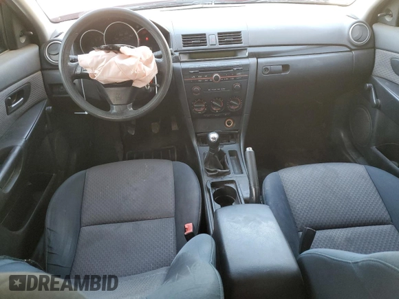 2005 Mazda 3 i with VIN JM1BK12F251245507, listed as a Copart auction lot 42788015 with 263,284 mi miles and Salvage Title. Bid and sale history available at DreamBid. Image 8.
