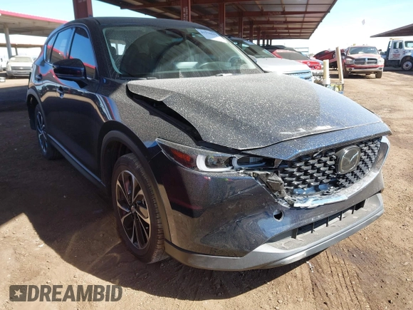 2023 Mazda CX-5 2.5 S Premium Plus Package with VIN JM3KFBEM3P0125736, listed as a IAAI auction lot 41578619 with 18,560 mi miles. Bid and sale history available at carsss.com. Image 1.