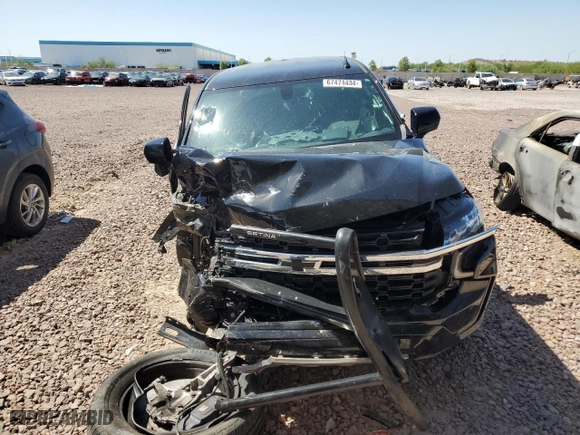 2023 Chevrolet Tahoe Commercial with VIN 1GNSCLED2PR452185, listed as a Copart auction lot 67474434 with 10,595 mi miles and Salvage Title. Bid and sale history available at carsss.com. Image 5.