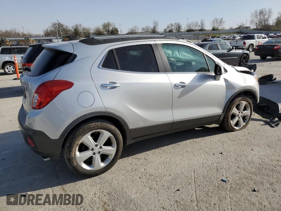 2015 Buick Encore with VIN KL4CJASB9FB229086, listed as a Copart auction lot 49654735 with 87,189 mi miles and Salvage Title. Bid and sale history available at carsss.com. Image 3.