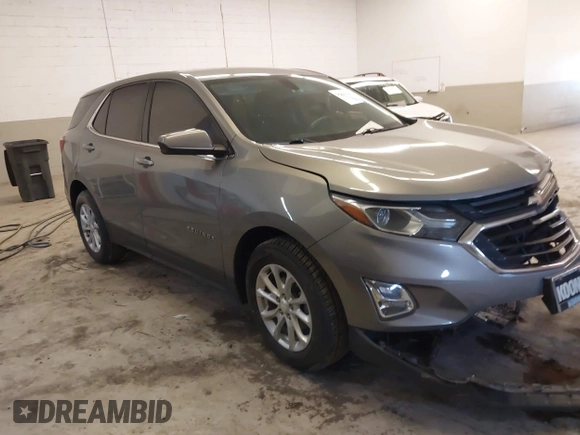 2018 Chevrolet Equinox LT with VIN 3GNAXSEV5JS579813, listed as a IAAI auction lot 41855403 with 68,094 mi miles. Bid and sale history available at carsss.com. Image 1.