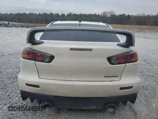 2013 Mitsubishi Lancer Evolution GSR with VIN JA32W8FVXDU024537, listed as a Copart auction lot 44785195 with 180,832 mi miles and Salvage Title. Bid and sale history available at carsss.com. Image 6.