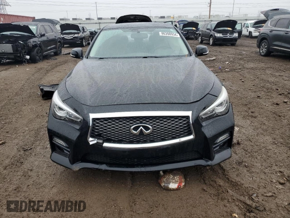 2017 Infiniti Q50 2.0t Premium with VIN JN1CV7AR6HM680529, listed as a Copart auction lot 86398934 with 101,765 mi miles and Salvage Title. Bid and sale history available at carsss.com. Image 5.