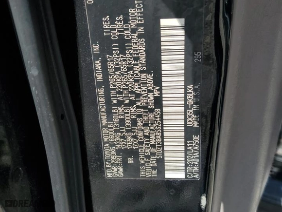 2005 Toyota Sequoia Limited with VIN 5TDZT38A85S254458, listed as a Copart auction lot 86640214 with 297,722 mi miles and Salvage Title. Bid and sale history available at carsss.com. Image 15.