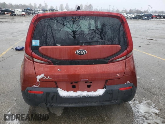 2020 Kia Soul S with VIN KNDJ23AU2L7102171, listed as a Copart auction lot 45152505 with 39,090 mi miles and Salvage Title. Bid and sale history available at carsss.com. Image 6.