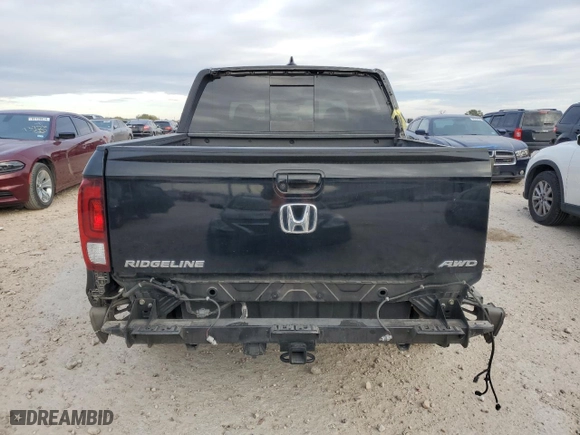 2018 Honda Ridgeline Black Edition with VIN 5FPYK3F86JB008383, listed as a Copart auction lot 82991604 with 0 mi miles and Salvage Title. Bid and sale history available at carsss.com. Image 6.
