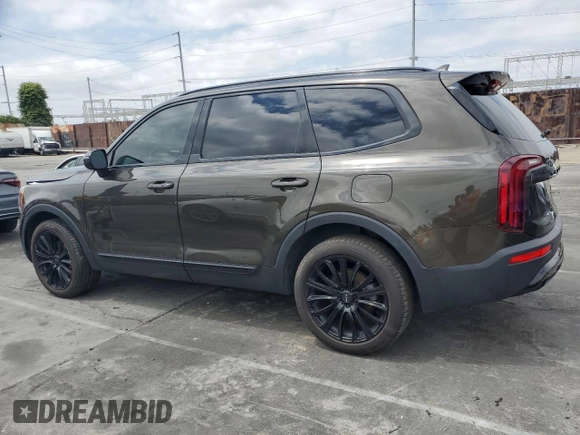 2022 Kia Telluride S with VIN 5XYP6DHCXNG244422, listed as a Copart auction lot 55482305 with 91,541 mi miles and Salvage Title. Bid and sale history available at DreamBid. Image 2.