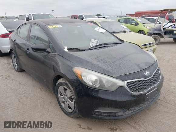 2015 Kia Forte LX with VIN KNAFK4A6XF5429220, listed as a IAAI auction lot 42001696 with 89,548 mi miles. Bid and sale history available at carsss.com. Image 1.