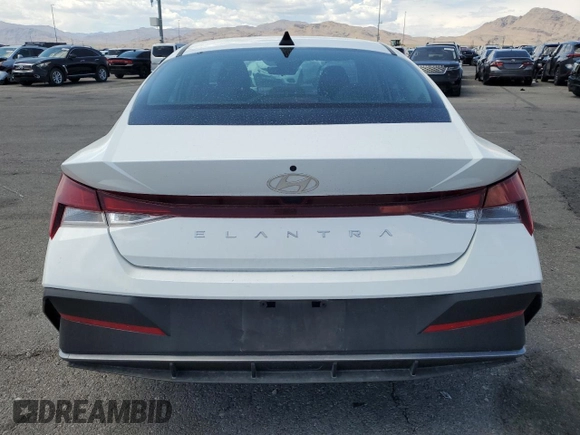 2024 Hyundai Elantra SE with VIN KMHLL4DG0RU640147, listed as a Copart auction lot 60295455 with 34,153 mi miles and Salvage title. Bid and sale history available at DreamBid. Image 6.