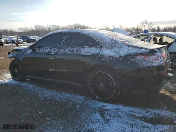 2023 Mercedes-Benz CLA with VIN W1K5J4HBXPN376434, listed as a Copart auction lot 41869655 with 20,853 mi miles and Salvage Title. Bid and sale history available at carsss.com. Image 2.