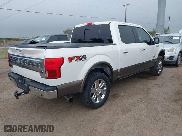 2018 Ford F-150 XL with VIN 1FTFW1E12JFD95796, listed as a IAAI auction lot 41043683 with 59,324 mi miles and . Bid and sale history available at DreamBid. Image 4.