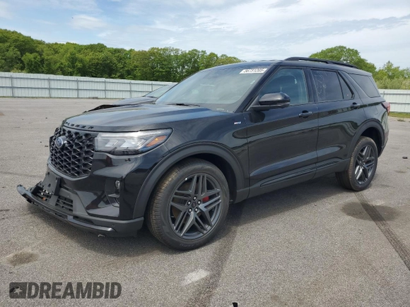 2025 Ford Explorer ST-Line with VIN 1FMUK8KH6SGB63562, listed as a Copart auction lot 56751205 with 709 mi miles and Clean title. Bid and sale history available at DreamBid. Image 1.
