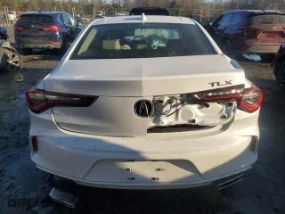 2021 Acura TLX with VIN 19UUB5F39MA011428, listed as a Copart auction lot 89101765 with 0 mi miles and Salvage Title. Bid and sale history available at carsss.com. Image 6.