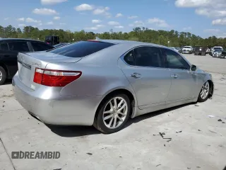 2007 Lexus LS 460 L with VIN JTHGL46F575005604, listed as a Copart auction lot 51103115 with 244,199 mi miles and Salvage Title. Bid and sale history available at DreamBid. Image 3.