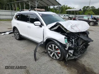 2021 Kia Telluride S with VIN 5XYP6DHC9MG140129, listed as a Copart auction lot 59462455 with 54,919 mi miles and Salvage title. Bid and sale history available at DreamBid. Image 4.