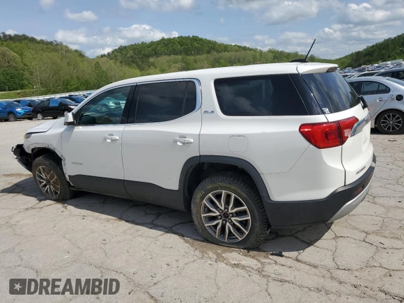 2018 GMC Acadia SLE with VIN 1GKKNRLA7JZ143208, listed as a Copart auction lot 55074595 with 67,027 mi miles and Salvage title. Bid and sale history available at DreamBid. Image 2.
