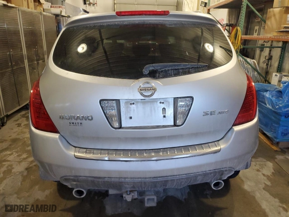 2006 Nissan Murano SE with VIN JN8AZ08W16W504635, listed as a Copart auction lot 83115254 with 171,279 mi miles and Salvage Title. Bid and sale history available at carsss.com. Image 6.