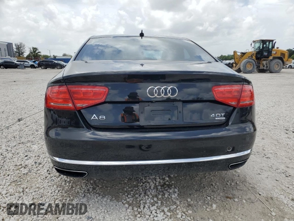 2013 Audi A8 4.0L with VIN WAUA2AFD3DN026967, listed as a Copart auction lot 60800425 with 87,836 mi miles and Salvage title. Bid and sale history available at DreamBid. Image 6.