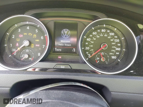 2020 Volkswagen GTI S с VIN 3VW5T7AU3LM006025, выставлен на аукционе IAAI как лот 41833569 с пробегом 73 979 миль миль и . История ставок и продаж доступна на DreamBid. Изображение 7.