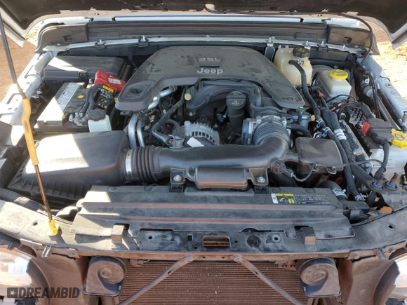 2020 Jeep Wrangler Unlimited Sport S with VIN 1C4HJXDG4LW296898, listed as a Copart auction lot 45168915 with 110,079 mi miles and Salvage Title. Bid and sale history available at carsss.com. Image 11.