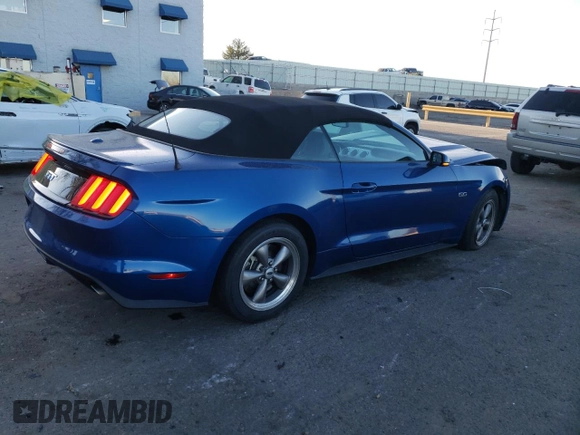 2017 Ford Mustang GT Premium with VIN 1FATP8FF4H5252731, listed as a Copart auction lot 48632395 with 43,951 mi miles and Salvage Title. Bid and sale history available at carsss.com. Image 3.