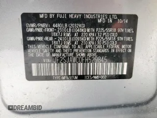2015 Subaru Forester Touring with VIN JF2SJAWC0FH529845, listed as a Copart auction lot 61147525 with 75,686 mi miles and Salvage title. Bid and sale history available at DreamBid. Image 13.