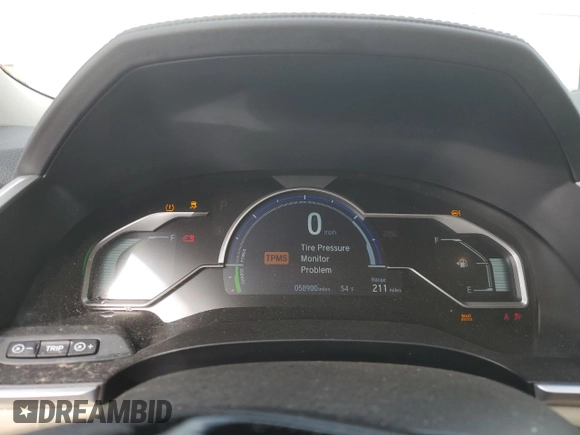 2018 Honda Clarity Plug-In Hybrid with VIN JHMZC5F19JC017468, listed as a Copart auction lot 51380335 with 58,900 mi miles and Salvage Title. Bid and sale history available at carsss.com. Image 9.