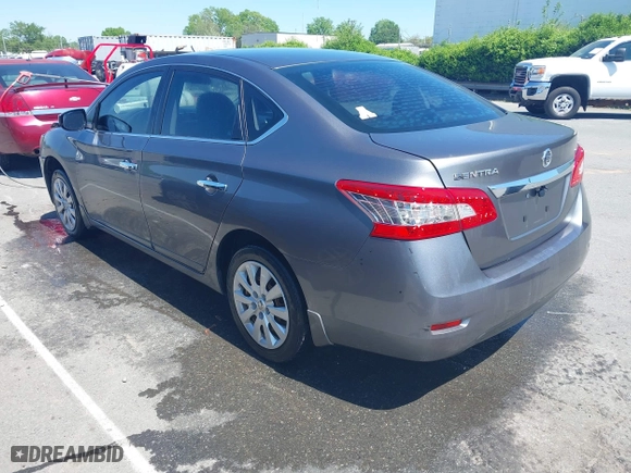 2015 Nissan Sentra S with VIN 3N1AB7AP5FY354696, listed as a IAAI auction lot 42001771 with 131,920 mi miles. Bid and sale history available at carsss.com. Image 3.