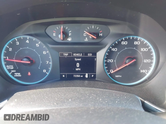 2020 Chevrolet Equinox LS with VIN 3GNAXHEVXLS521380, listed as a IAAI auction lot 40830916 with 72,350 mi miles. Bid and sale history available at carsss.com. Image 7.