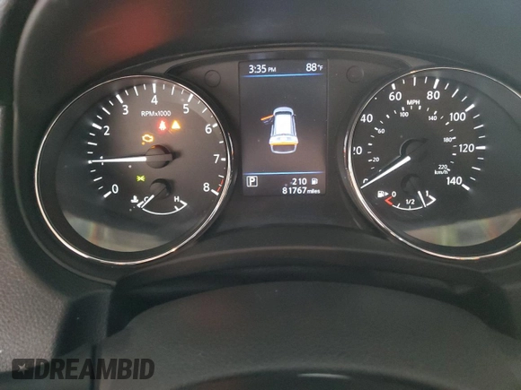 2018 Nissan Rogue SV with VIN 5N1AT2MV0JC816845, listed as a Copart auction lot 52416175 with 81,767 mi miles and Salvage Title. Bid and sale history available at carsss.com. Image 9.